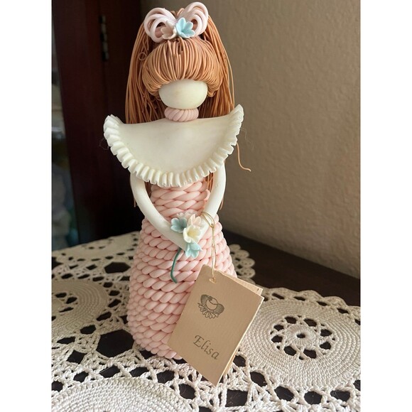 Vintage Dominican Republic Faceless Figurine Elisa - Picture 1 of 8